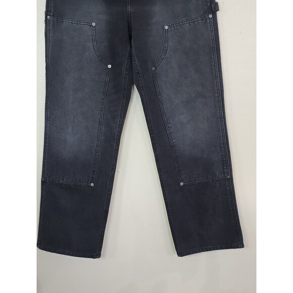 ELWOOD Industry Pant Size 32 Carpenter Utility Denim Jeans Black - Picture 4 of 13